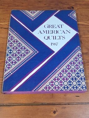 Great American Quilts 1987 Hardcover Book - Blue & Purple